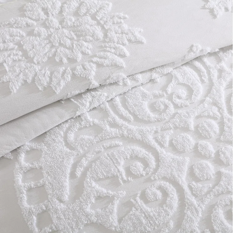 Beatrice Home Fashions Medallion Cotton Farmhouse / Country Quilt