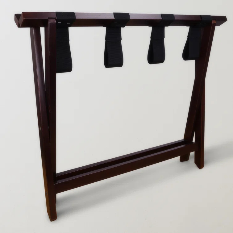ROTSEN FURNITURE LLC. Heavy Duty Solid Wood Extra Wide Luggage Rack