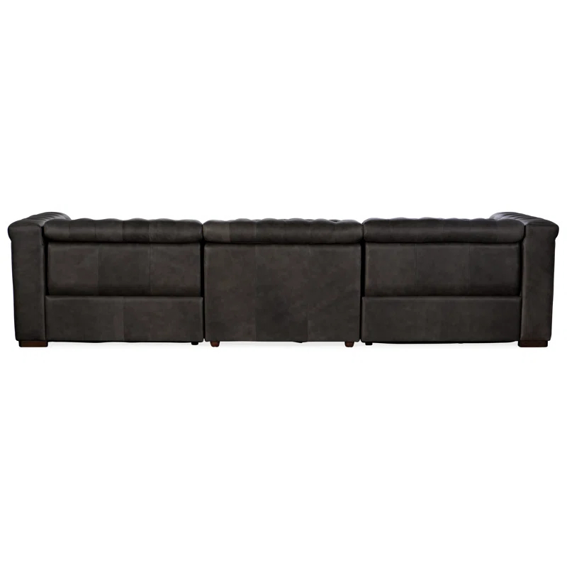 MS 124'' Leather Power Reclining Sofa