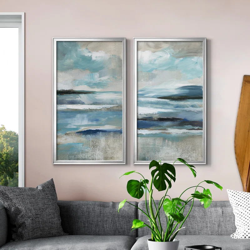 Wade Logan® " Distant Drama I " 2 - Pieces Painting Print (Set of 2)