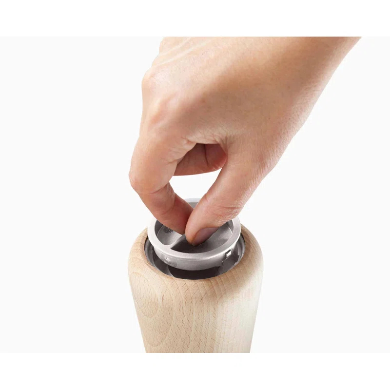 Joseph Joseph Joseph Joseph Milltop No-spill Beechwood Salt Mill