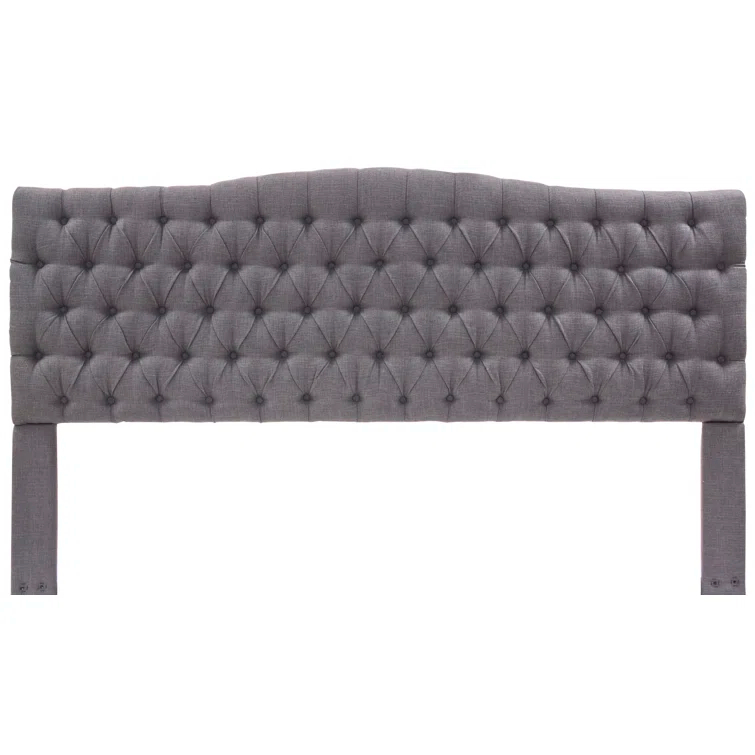 Elle Decor Elle Decor Celeste Tufted Upholstered Padded Headboard with Contemporary Button Tufting