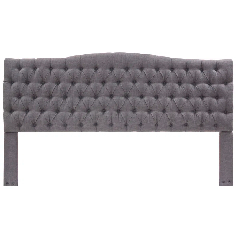 Elle Decor Elle Decor Celeste Tufted Upholstered Padded Headboard with Contemporary Button Tufting