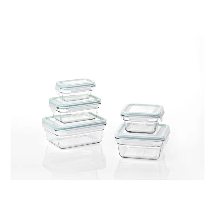 Glasslock Glasslock Oven and Microwave Safe Glass Food Storage Containers 10 Piece Set