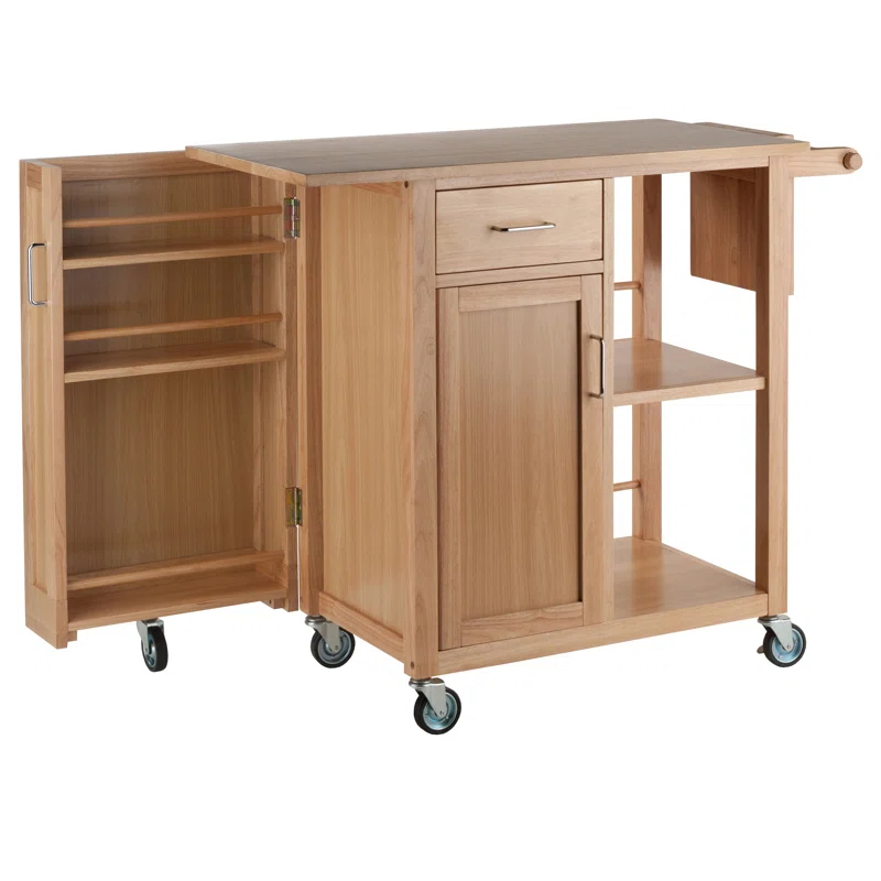 Skyline Decor Douglas 35.63'' H x 42.52'' W Utility Cart with Wheels