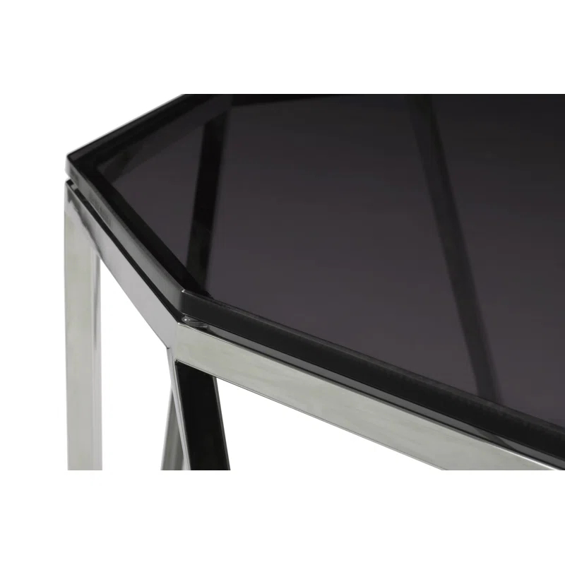 Abler 55'' Glass Top Console Table