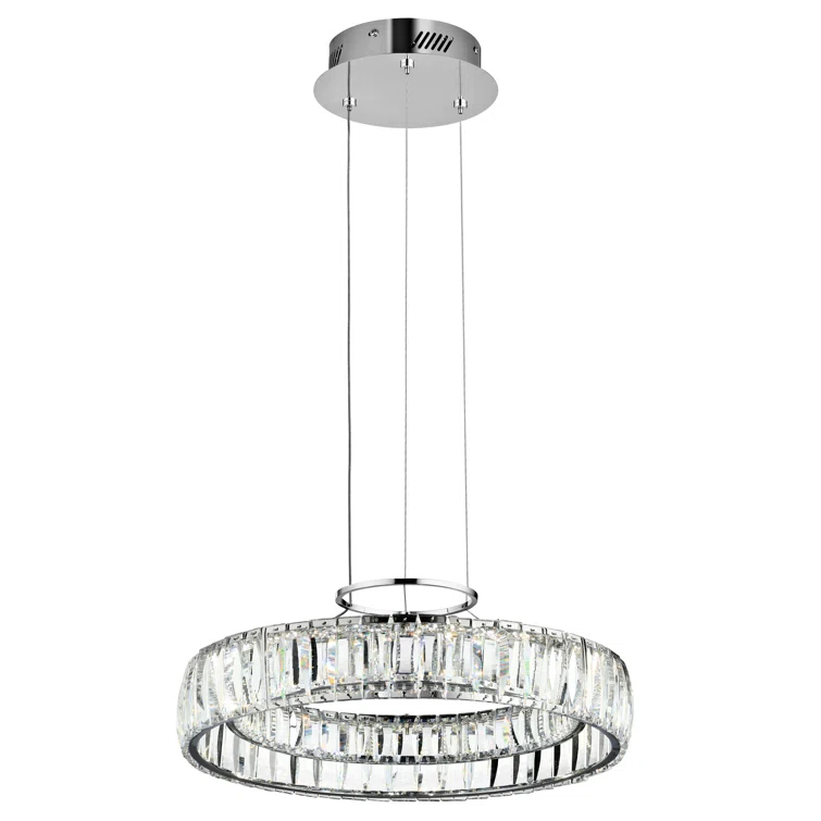 Orren Ellis Salime Dimmable LED Wagon Wheel Chandelier