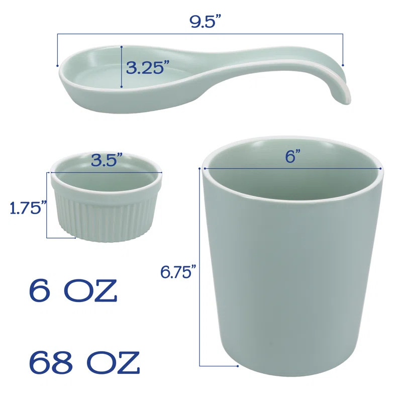 BIA Cordon Bleu BIA Cordon Bleu 6 Piece Countertop Accessory Set Tempo Onyx