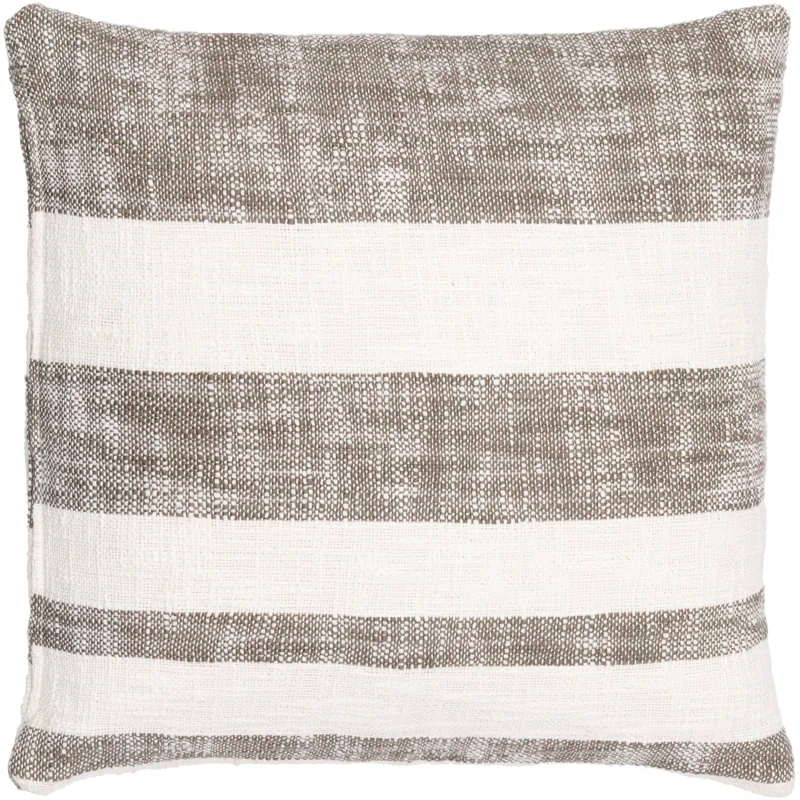 Livabliss Striped Down Throw Pillow