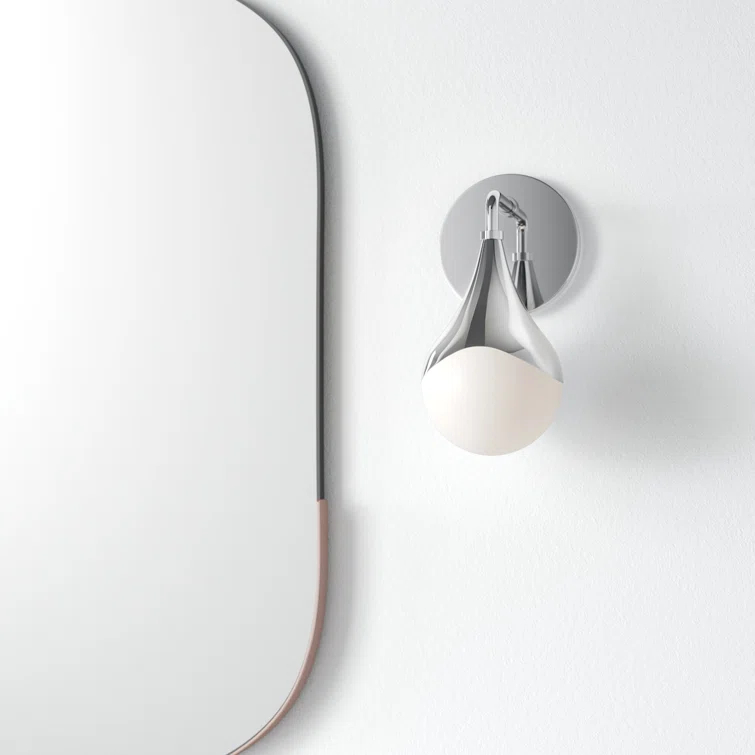 Algiers Single Frosted Bath Sconce