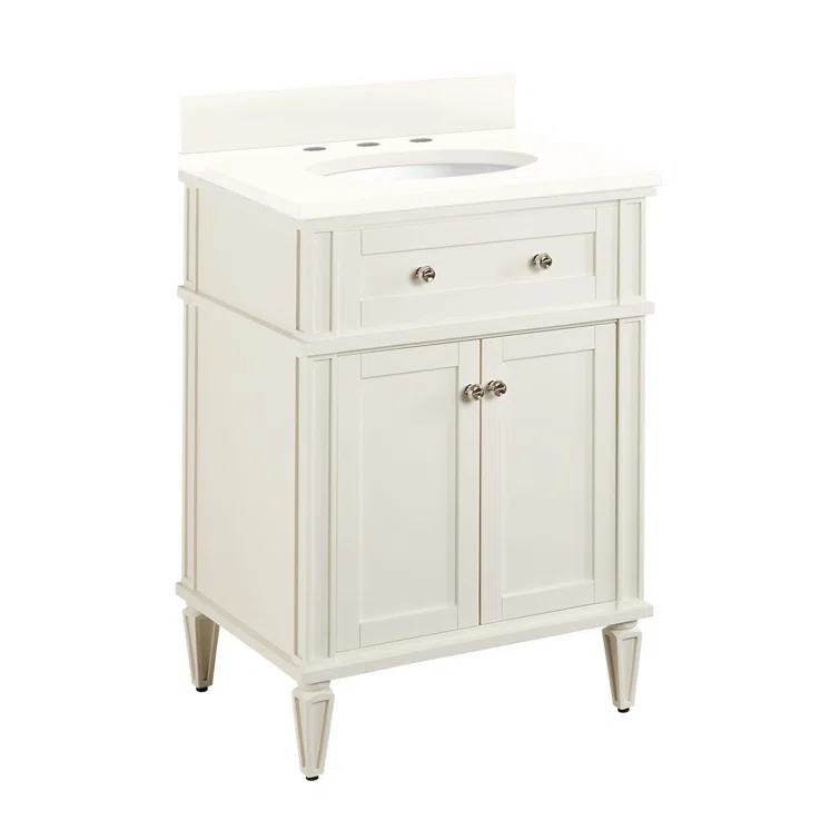 Signature Hardware 24" Elmdale Single Bathroom Vanity Set with Oval Undermount Sink
