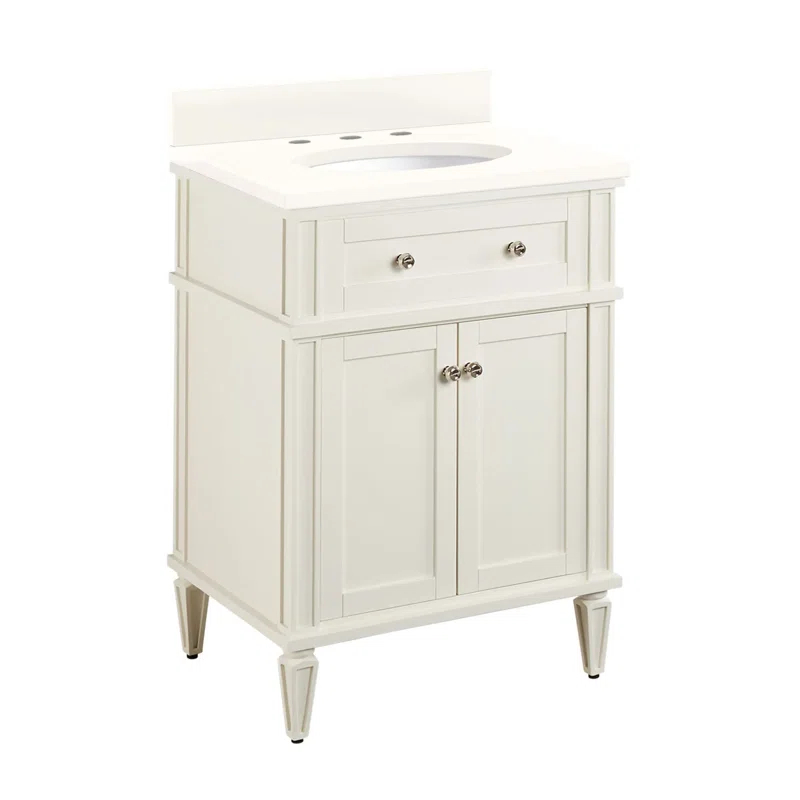 Signature Hardware 24" Elmdale Single Bathroom Vanity Set with Oval Undermount Sink