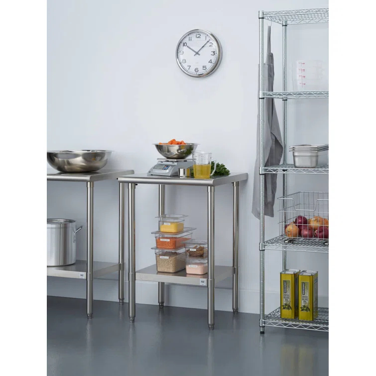 Prep & Savour Hany Metal Prep Table