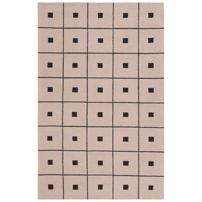 Martha Stewart Martha Stewart 300 Hand Tufted 85% Wool And 15% Cotton With Latex Geometric Rug
