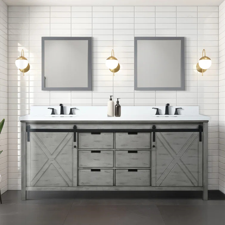 Lexora Marsyas 30 in W x 22 in D Single Bath Vanity