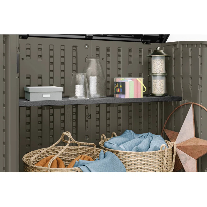 Suncast Suncast Horizontal Shed 50 in. W. x 10.25 in. D Shelf Kit in Black