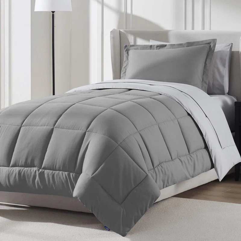Nestl Bed-in-A-Bag Reversible Comforter Set with Bed Sheets