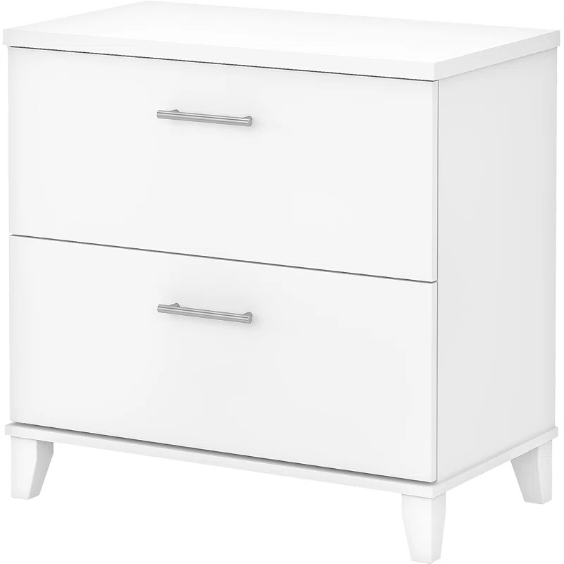Corrigan Studio® 2 Drawer Lateral File Cabinet | Large Office Storage Unit For Home Or Commercial Spaces