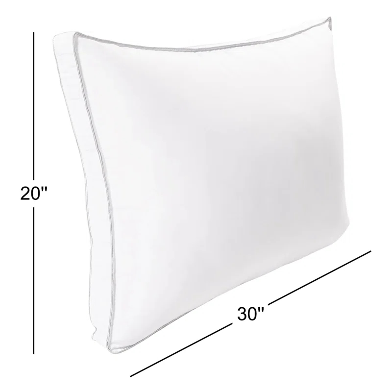 Wayfair Sleep™ Polyester Hypoallergenic Gusset Medium Support Pillow (Set of 2)