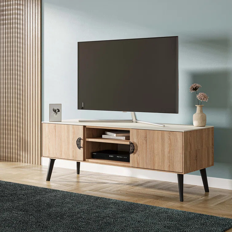 George Oliver Haley 55.10" Mid-Century Modern TV Stand | Wayfair