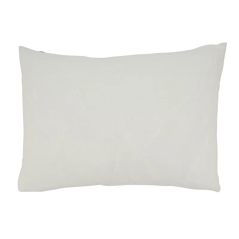 Saro Amore Design Geometric Cotton Throw Pillow