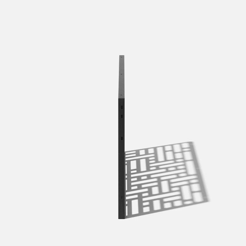 Veradek Screen Series Block Pattern Plastic Black Screen Panel (Set of 3)