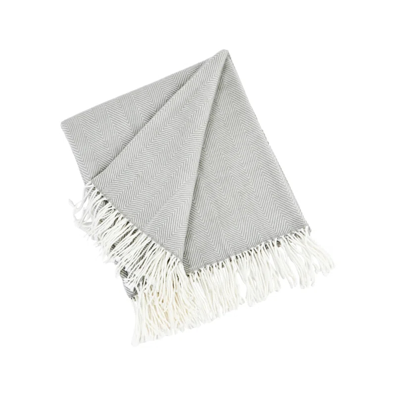 Saro Sevan Collection Hand Woven Throw Blanket