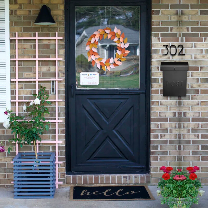 Emily Post Industrial Style Wall Mounted Mailbox