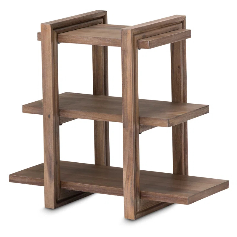 Michael Amini / Kathy Ireland Home Designs Hudson Ferry Solid Wood End Table
