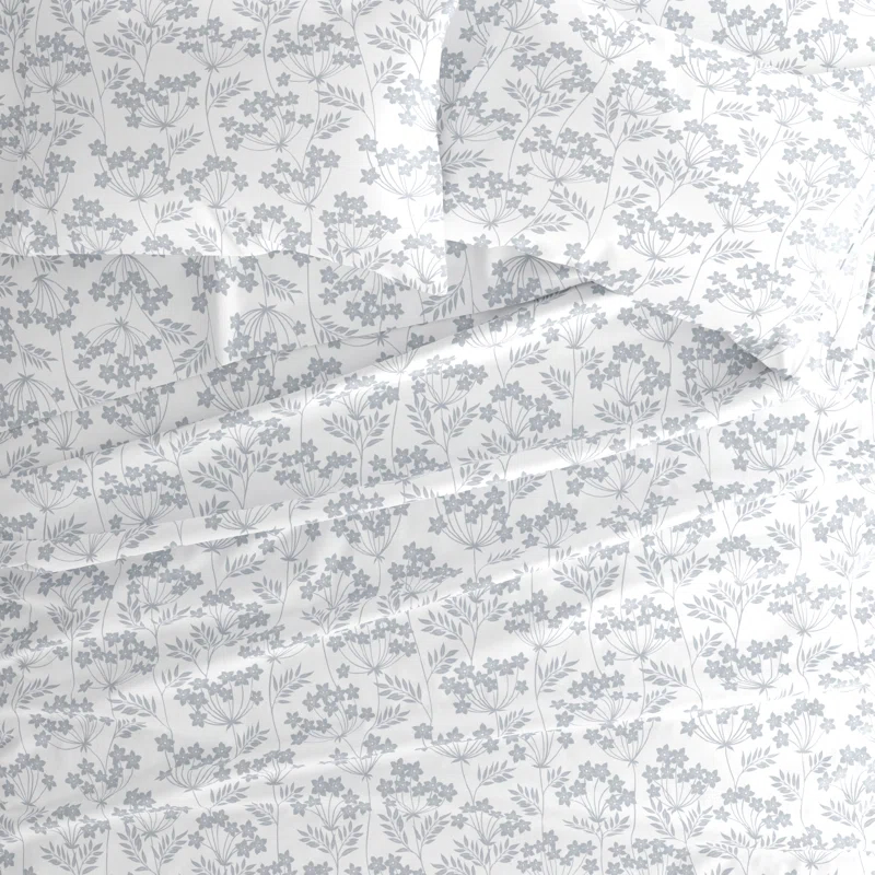 Chantilly Floral Pattern Microfiber Sheet Set