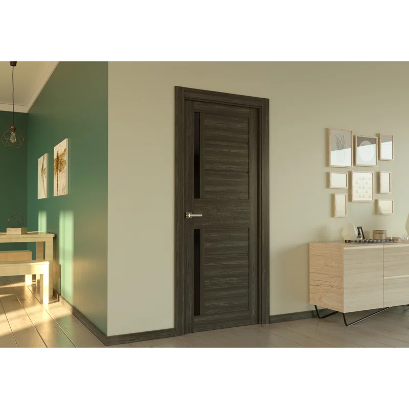 Belldinni Esta 80'' Solid + Manufactured Wood Paneled Slab Door
