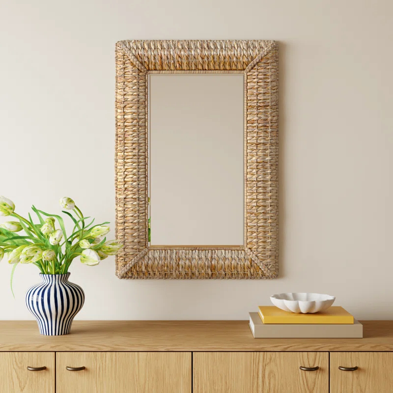 Birch Lane™ Janie Seagrass Rectangle Mirror