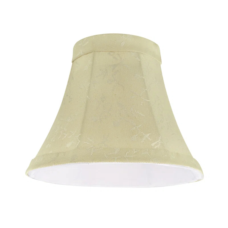 Aspen Creative Corporation 5'' H Jacquard Textured Fabric Bell Lamp Shade (Set of 9)