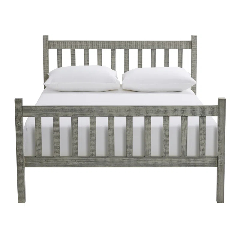 Alaterre Windsor Twin Wooden Weathered Beachhouse Farmhouse Industrial Bohemian Style Bed