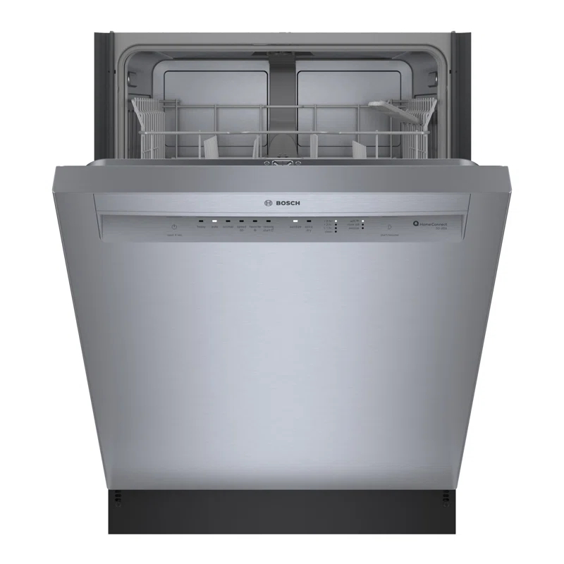 Bosch 800 Series 24" Front Control Built-In Dishwasher with Hybrid Tub SHE3AEM5N