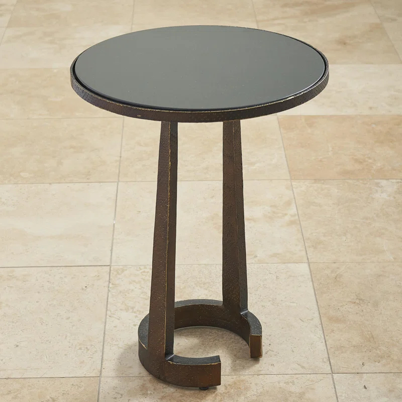 Florence Round Marble Accent Table