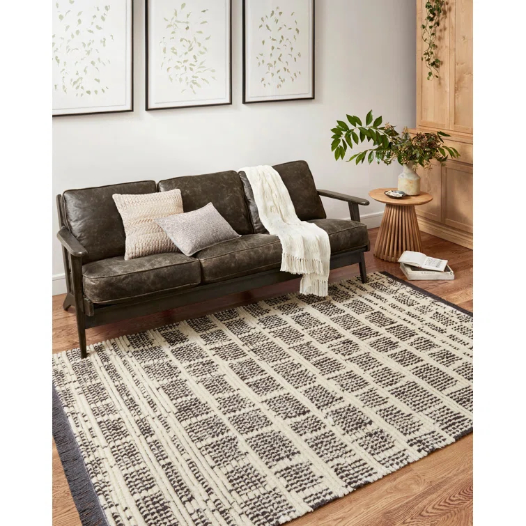 Chris Loves Julia x Loloi Alice Cream/Charcoal Rug