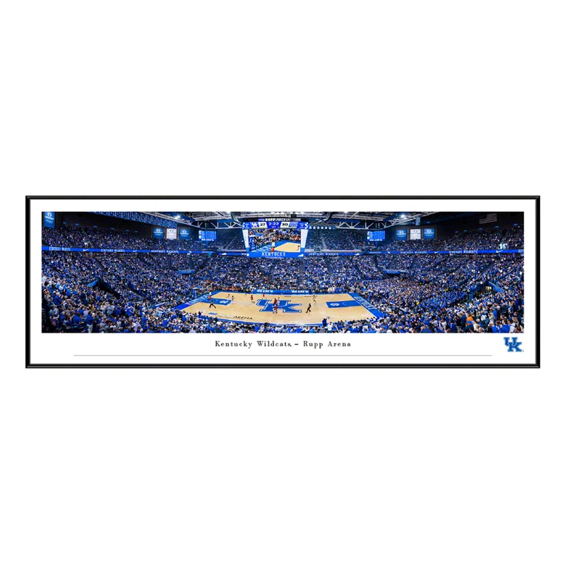 Blakeway Worldwide Panoramas, Inc NCAA Kentucky Wildcats Basketball Panoramic Print