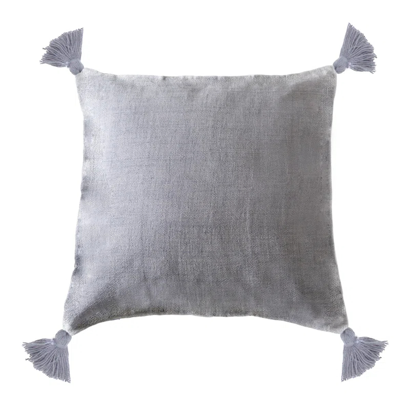 Pom Pom At Home Montauk Tassels Feather Reversible Throw Pillow