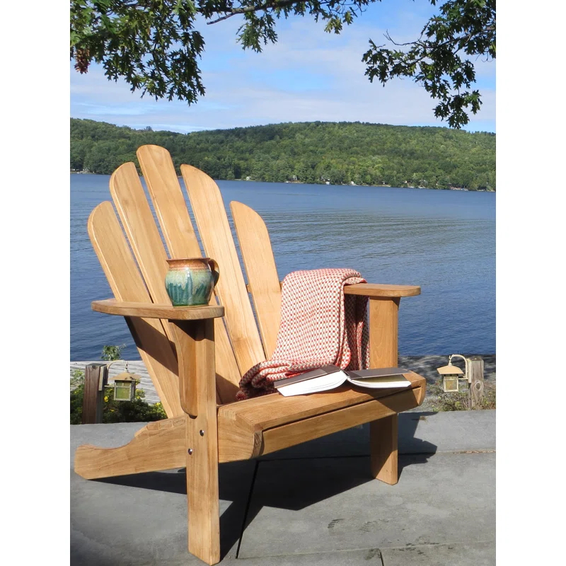 Highland Dunes Wingate Teak Adirondack Chair