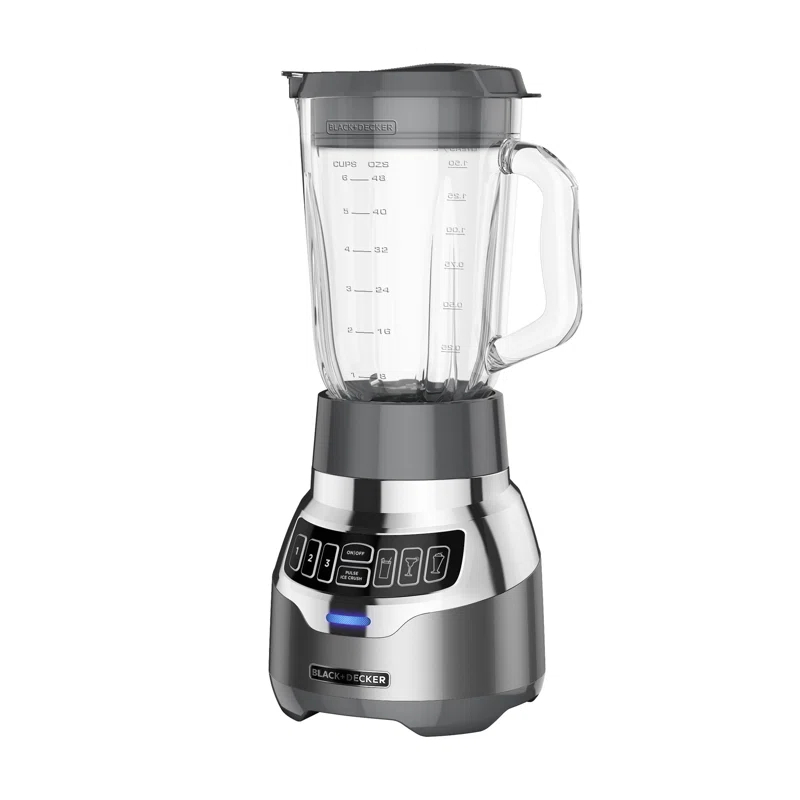 BLACK+DECKER BLACK+DECKER PowerCrush Digital Blender with Quiet Technology, Stainless Steel, BL1300DG-T