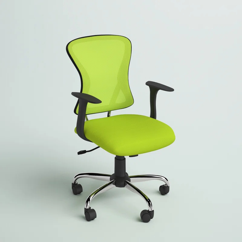 Flash Furniture Mid-Back Mesh Swivel Task Office Chair with Chrome Base and Arms