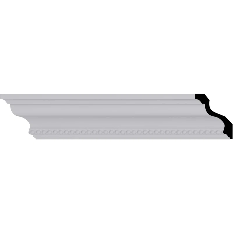 Ekena Millwork 3"H x 2 1/2"P x 4"F x 94 1/2"L Valeriano Dentil Crown Moulding