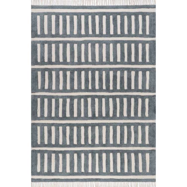 Ebern Designs Merrick Tasseled Wool Area Rug