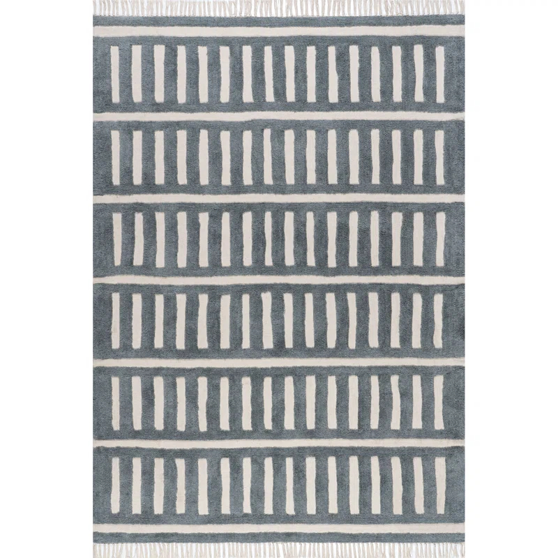 Ebern Designs Merrick Tasseled Wool Area Rug