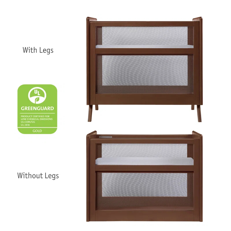 BreathableBaby BreathableBaby Breathable Mesh 2-in-1 Mini Crib, Greenguard Gold Certified