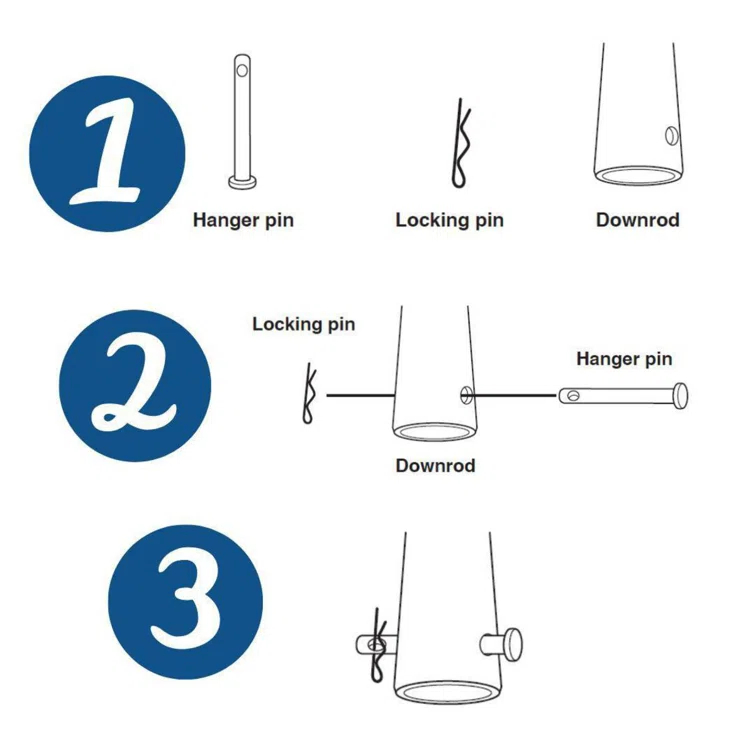 Progress Lighting 36-Inch Ceiling Fan Downrod In White Finish
