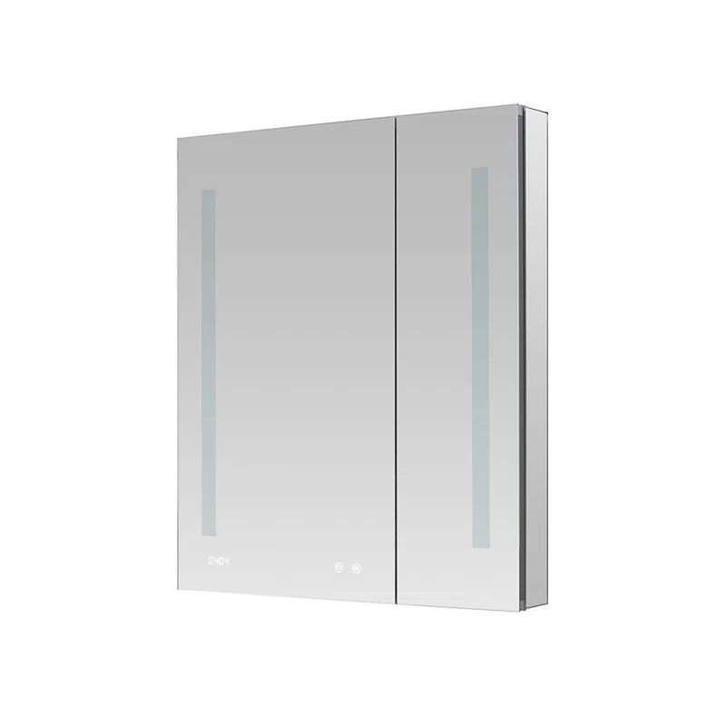 AQUADOM AQUADOM Signature Royale LED Medicine Cabinet with Defogger, Electrical Outlets, Digital Clock, Dimmer, Adjustable LED 3X Magnifying Mirror