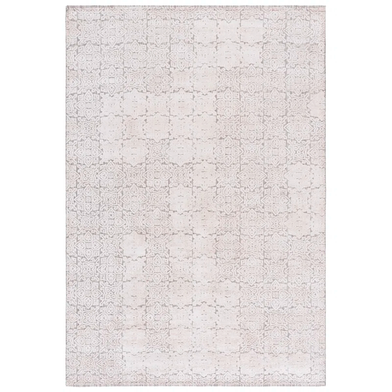 Gracie Oaks Loany Hand Loomed Viscose Geometric Rug
