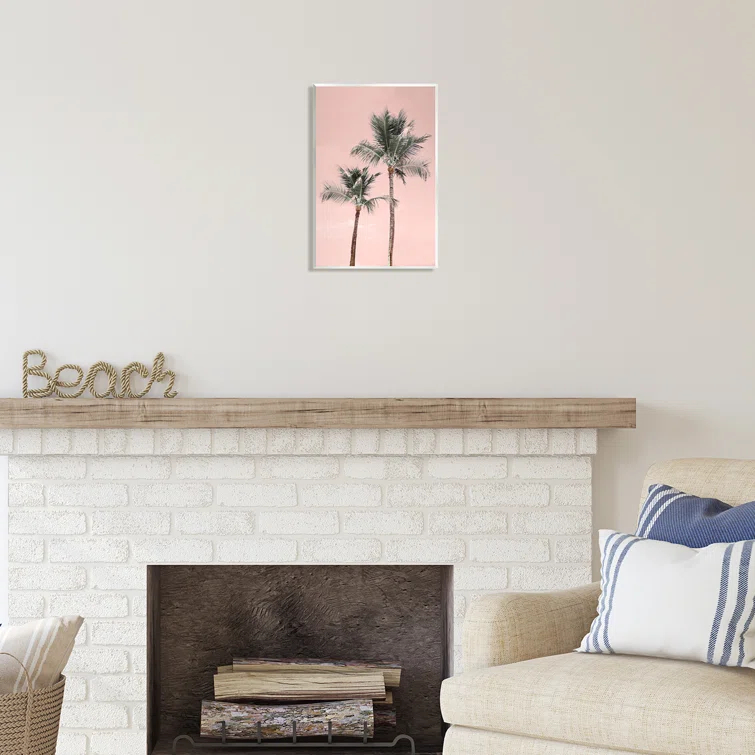 Stupell Industries Pink Summer Palm Trees Canvas Wall Art Design by Natalie Carpentieri | Wayfair